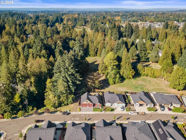 an outdoor space with furniture