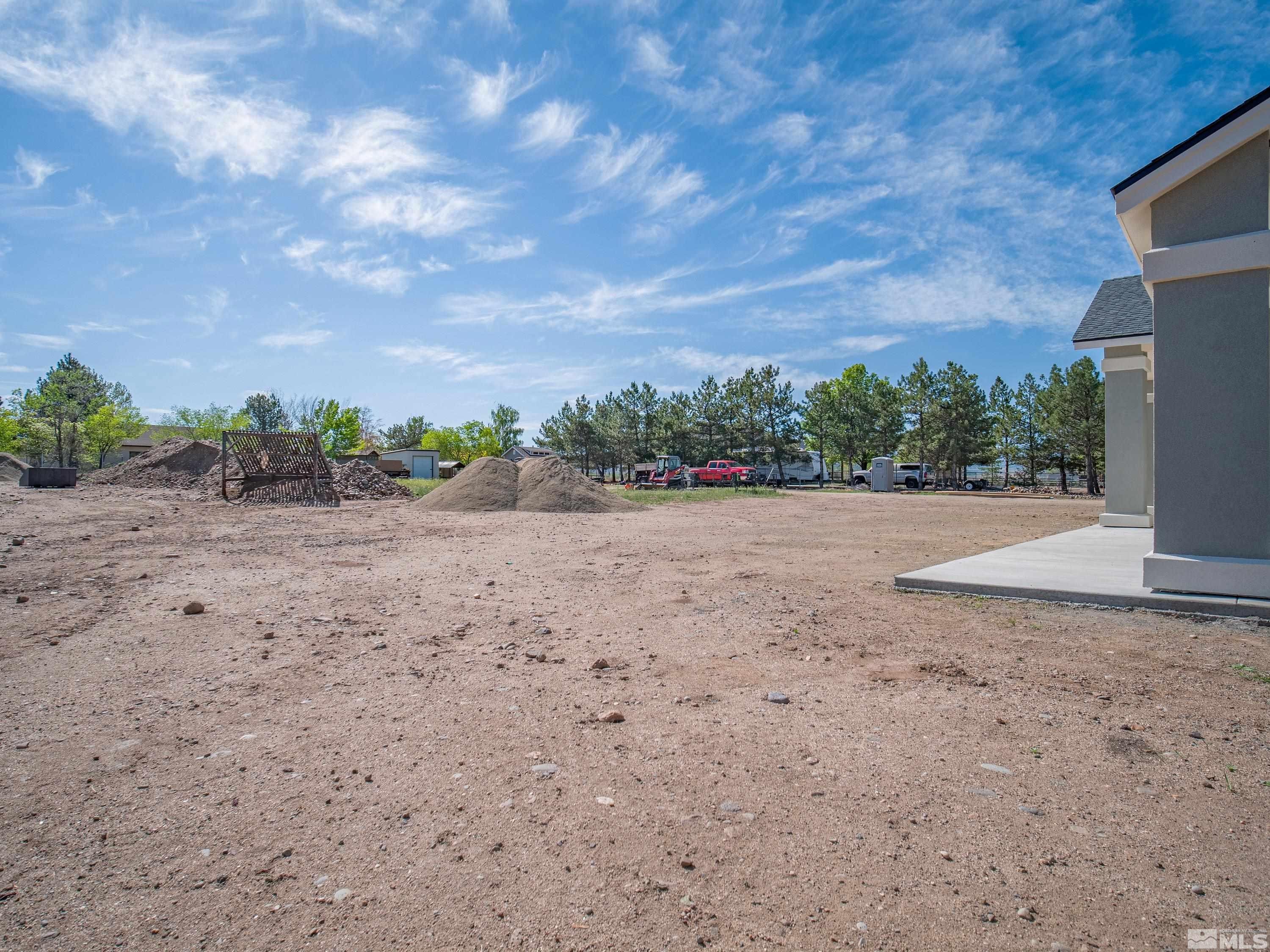 781 Rubio Way Gardnerville, NV 89460 - Photo 32 of 61 a view of a dry yard with trees