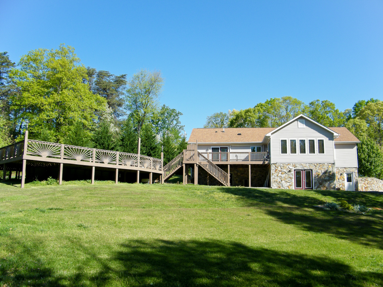 180 Flint Hill Road Rocky Mount, VA 24151 - Photo 4 of 11 Rear Exterior of Home