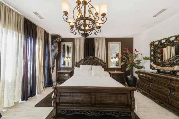 a room with furniture and window