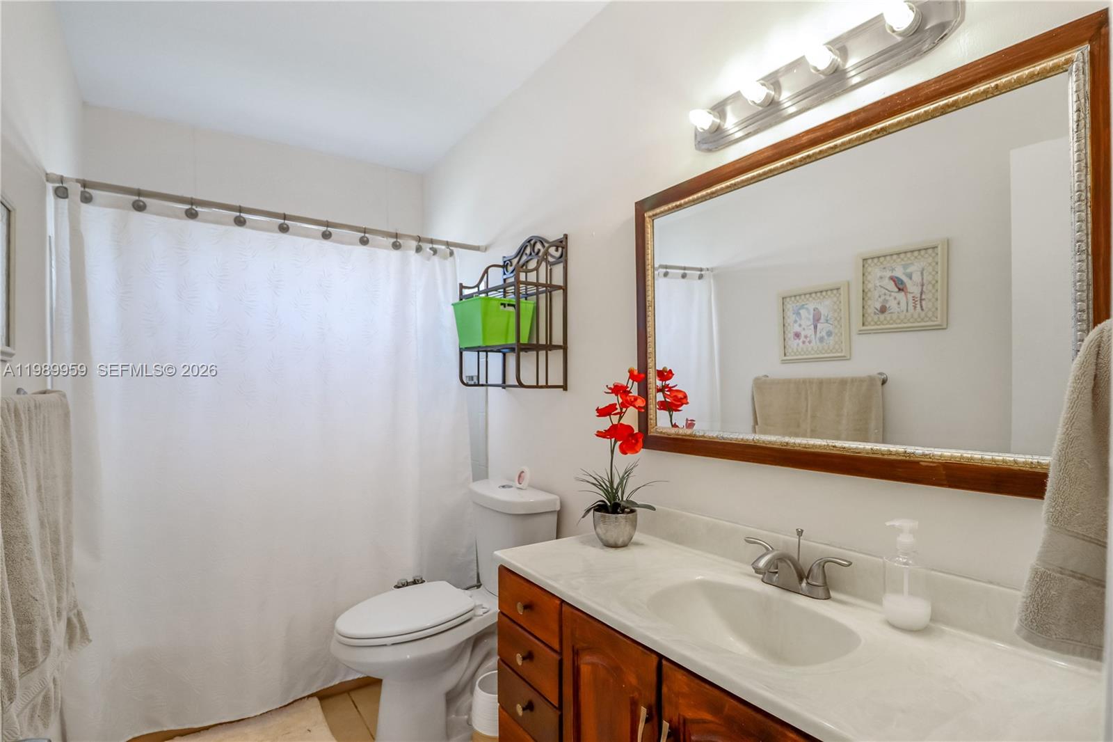 10941 Southwest 180th Street Miami, FL 33157 - Photo 19 of 29 a bathroom with a sink vanity mirror and toilet