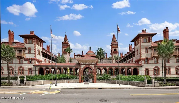 a view of a lake with a house