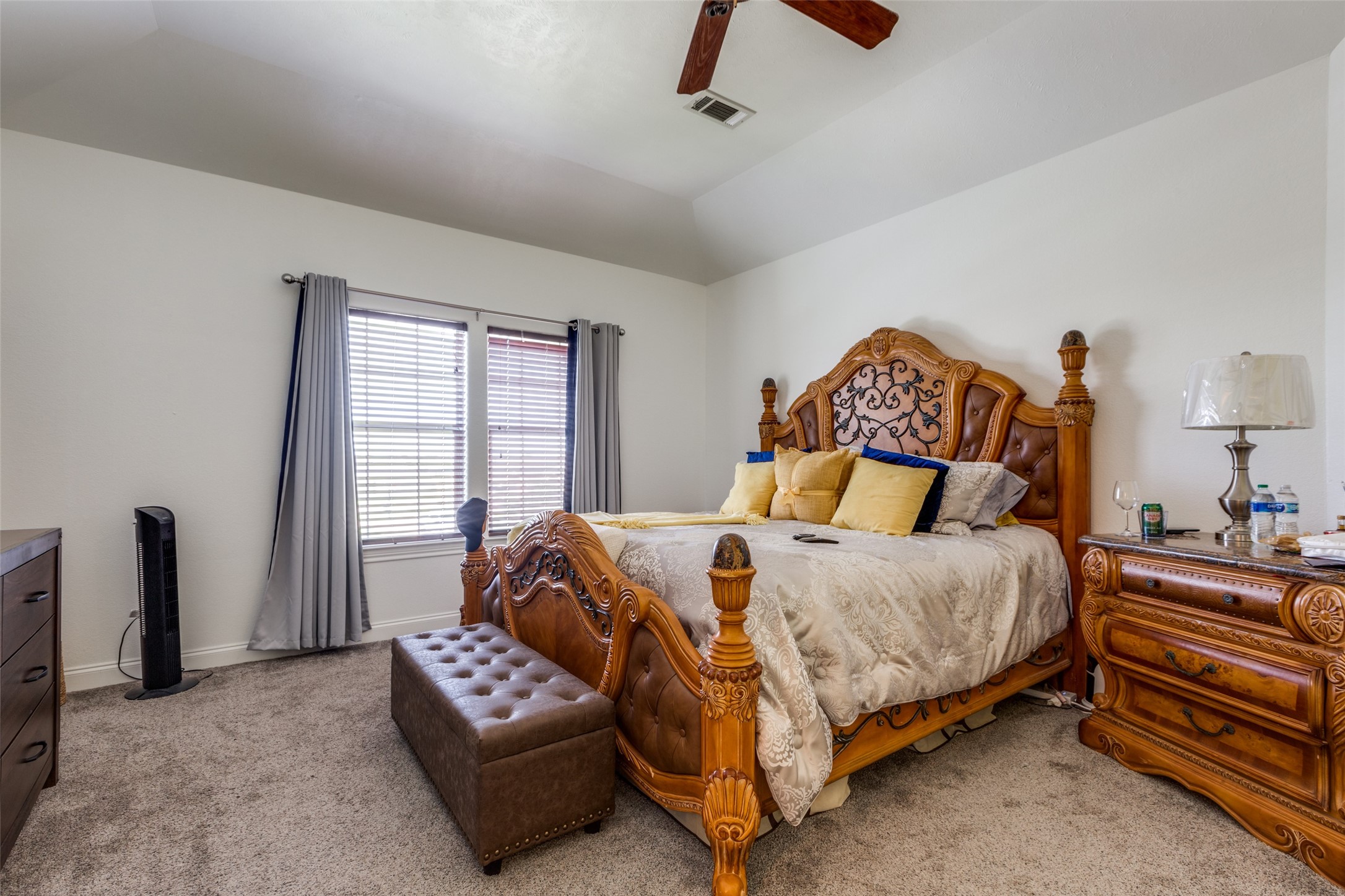 8 Cypress Point Court Manvel, TX 77578 - Photo 12 of 18 a bedroom with a bed and wooden floor