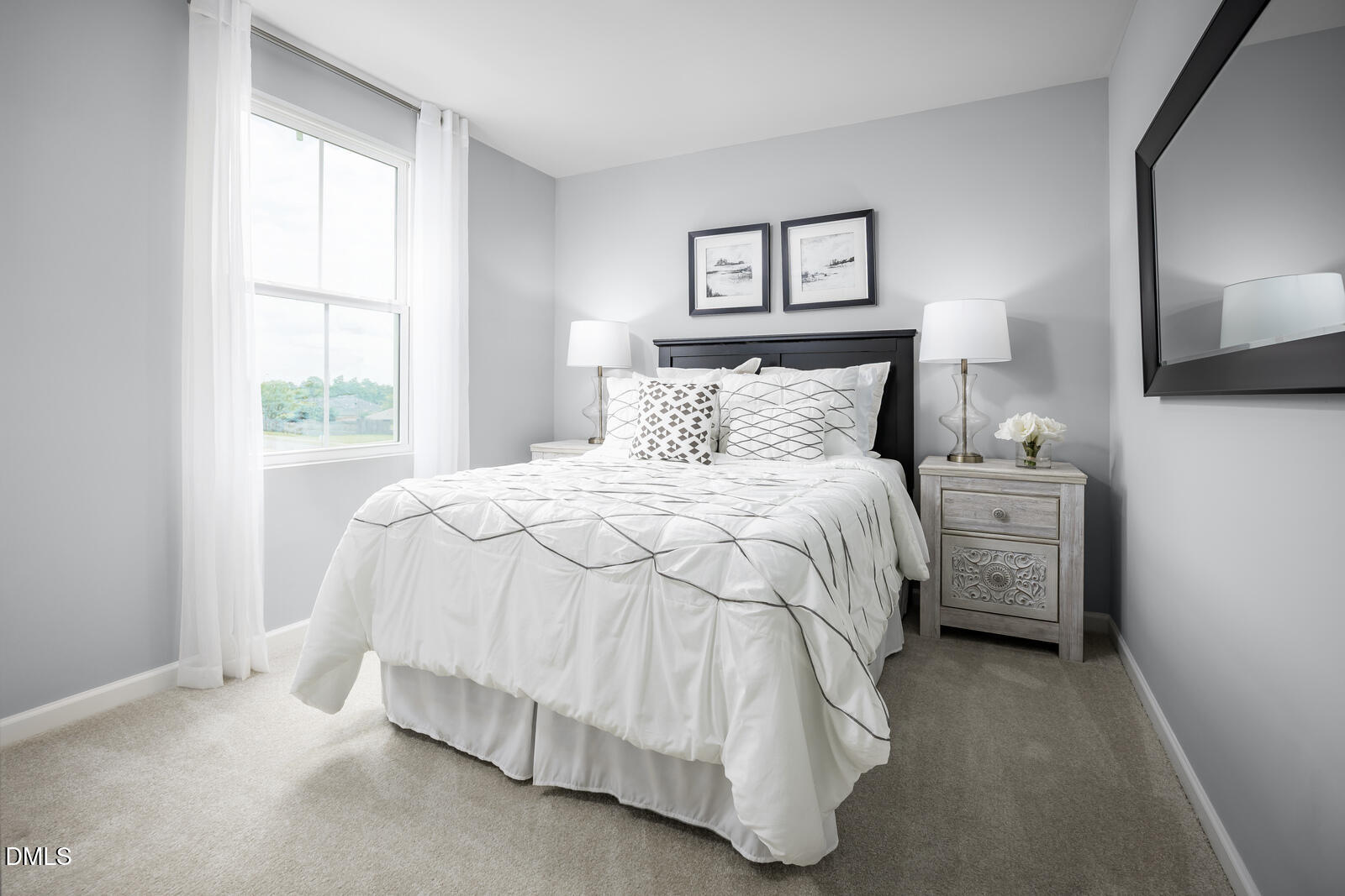 211 Brook Bawn Road Wendell, NC 27591 - Photo 13 of 25 a bedroom with a bed and a tv
