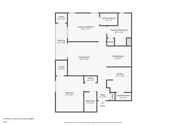 $2,950 | 718 Stiller Lane, Monroe Township, NJ 08831