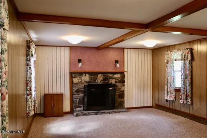 365 Water Street Lee, MA 01238 - Photo 15 of 35 a view of an empty room with a fireplace