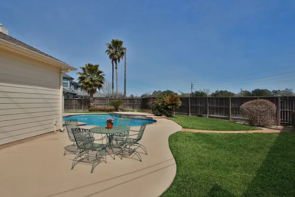 a outdoor view with a sitting space