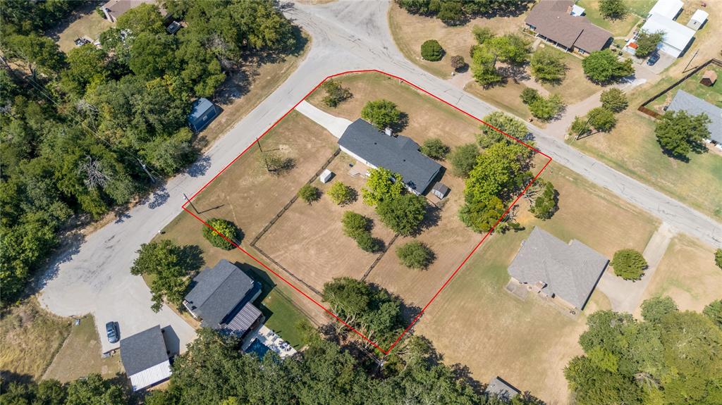 1933 Walter Smith Road Azle, TX 76020 - Photo 39 of 40 an aerial view of house with a yard