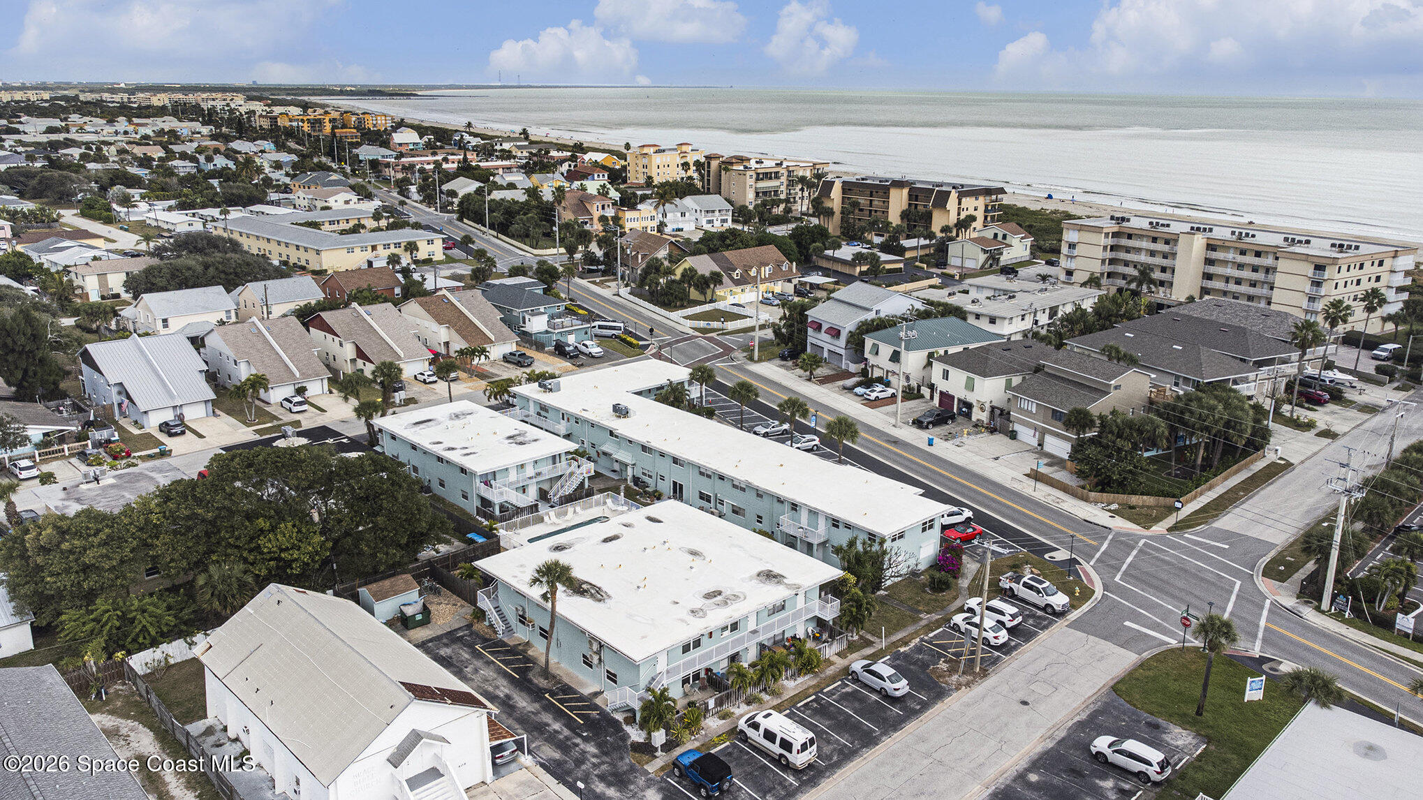 7605 Ridgewood Avenue, Unit 3 Cape Canaveral, FL 32920 - Photo 18 of 28 an aerial view of a city