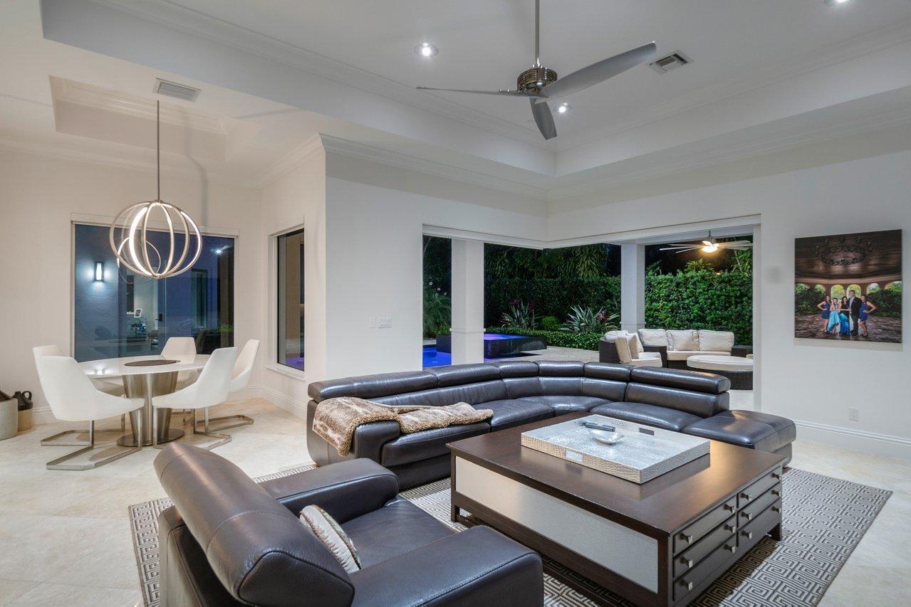475 Cardinal Avenue Boca Raton, FL 33486 - Photo 55 of 62 Family Room/ outside twighlight view
