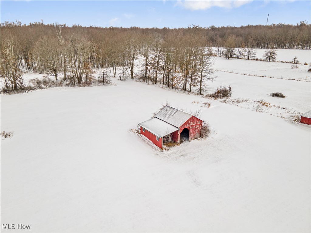 706 Watson Road Deerfield, OH 44411 - Photo 33 of 36 View of snowy aerial view