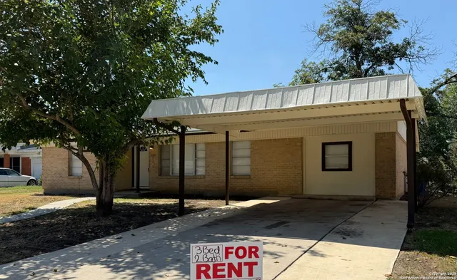 a front view of a house