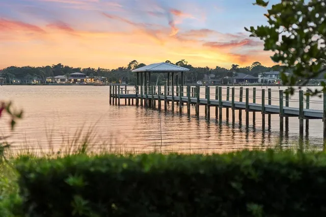 a view of a lake from a balcony