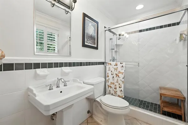 a view of outside space and a lake view