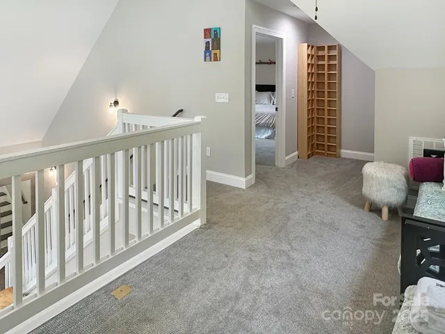 a living room with furniture and rug