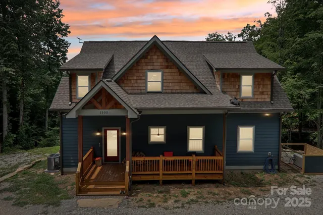 a front view of a house with porch