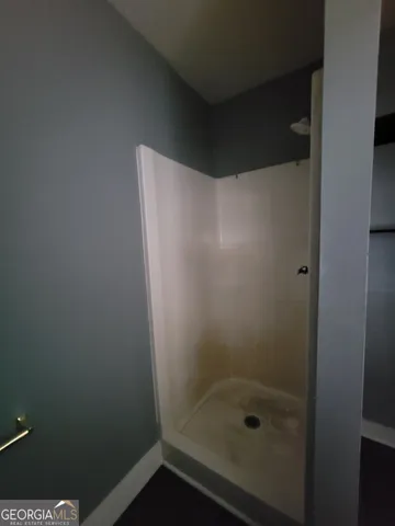 a bathroom with a toilet