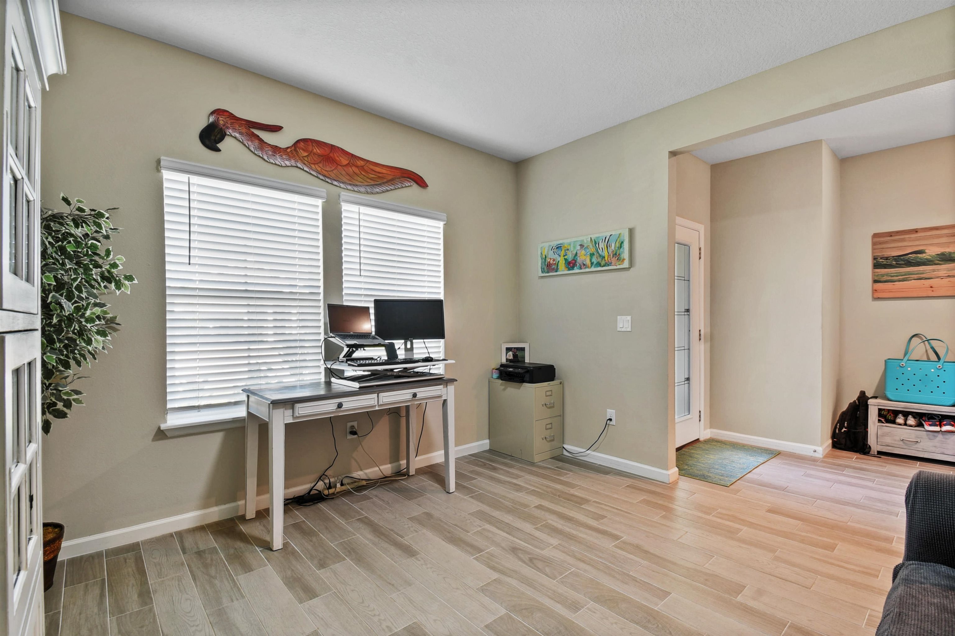 53 Cloverly Point St. Augustine, FL 32092 - Photo 17 of 51 a view of a workspace with furniture and a window