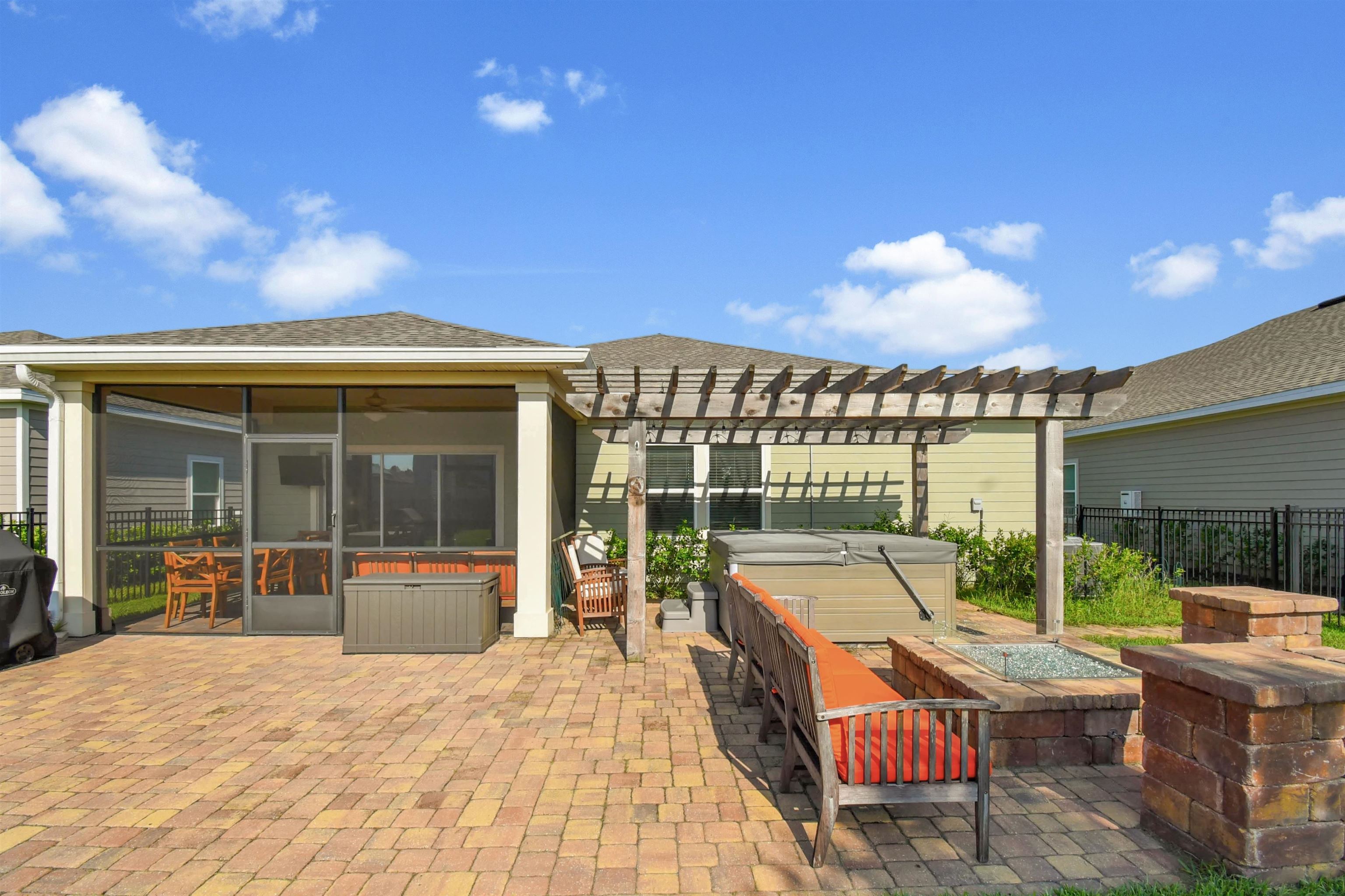 53 Cloverly Point St. Augustine, FL 32092 - Photo 35 of 51 a view of a patio with swimming pool and porch