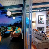 a view of a livingroom with furniture and furniture