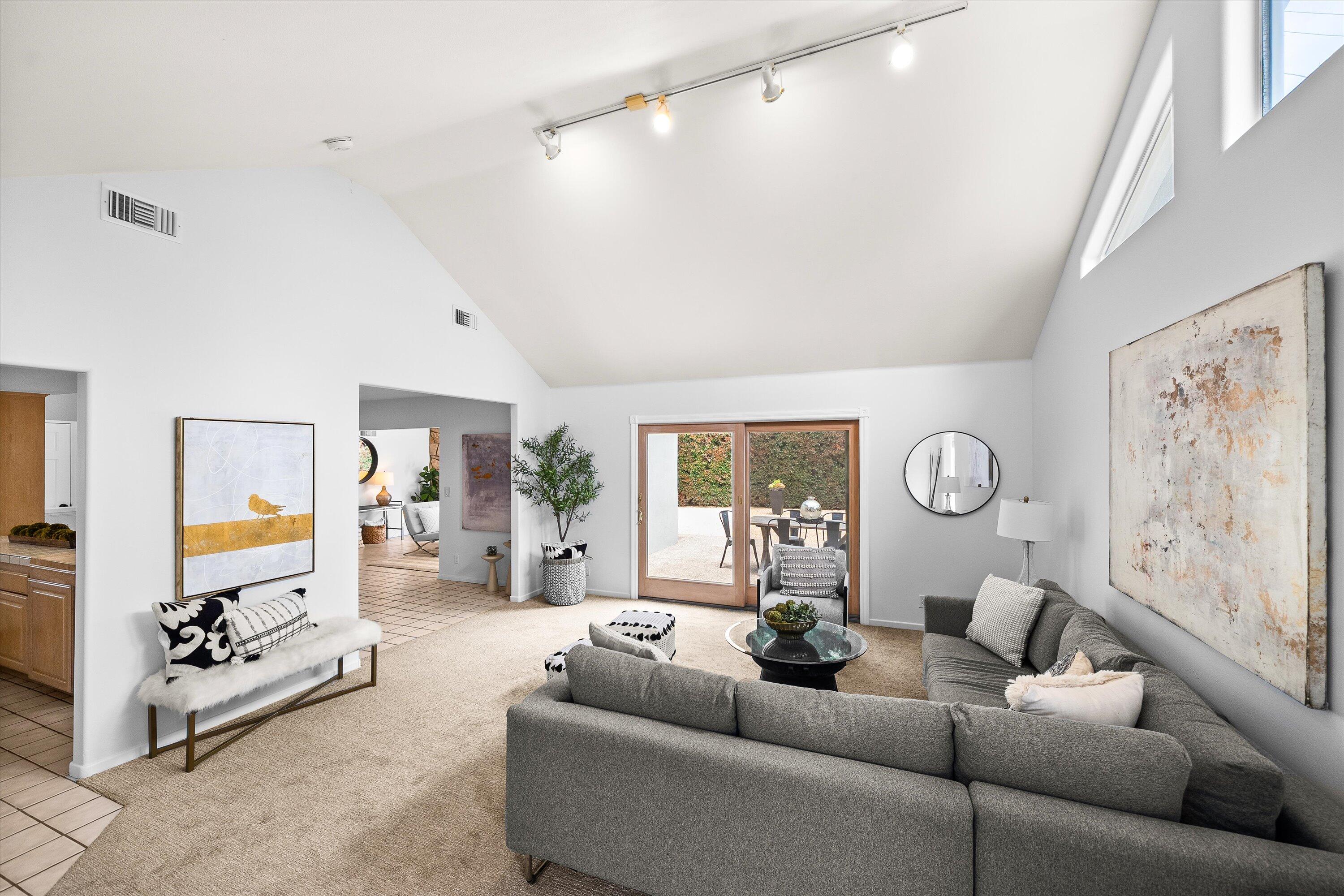 5668 Encina Road Goleta, CA 93117 - Photo 13 of 19 Family room with vaulted ceiling