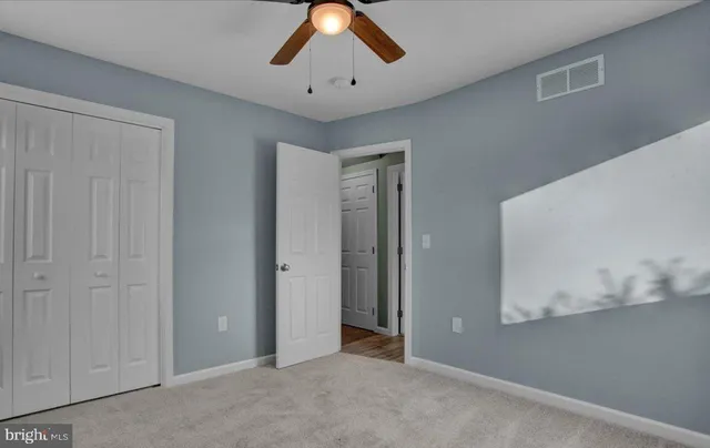 a view of an empty room