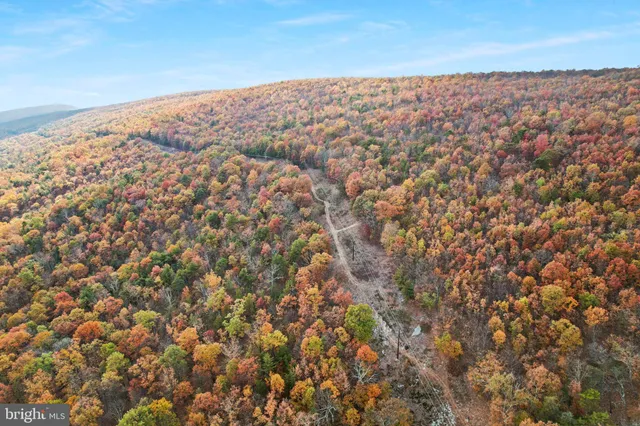 a view of a city with mountains in the background