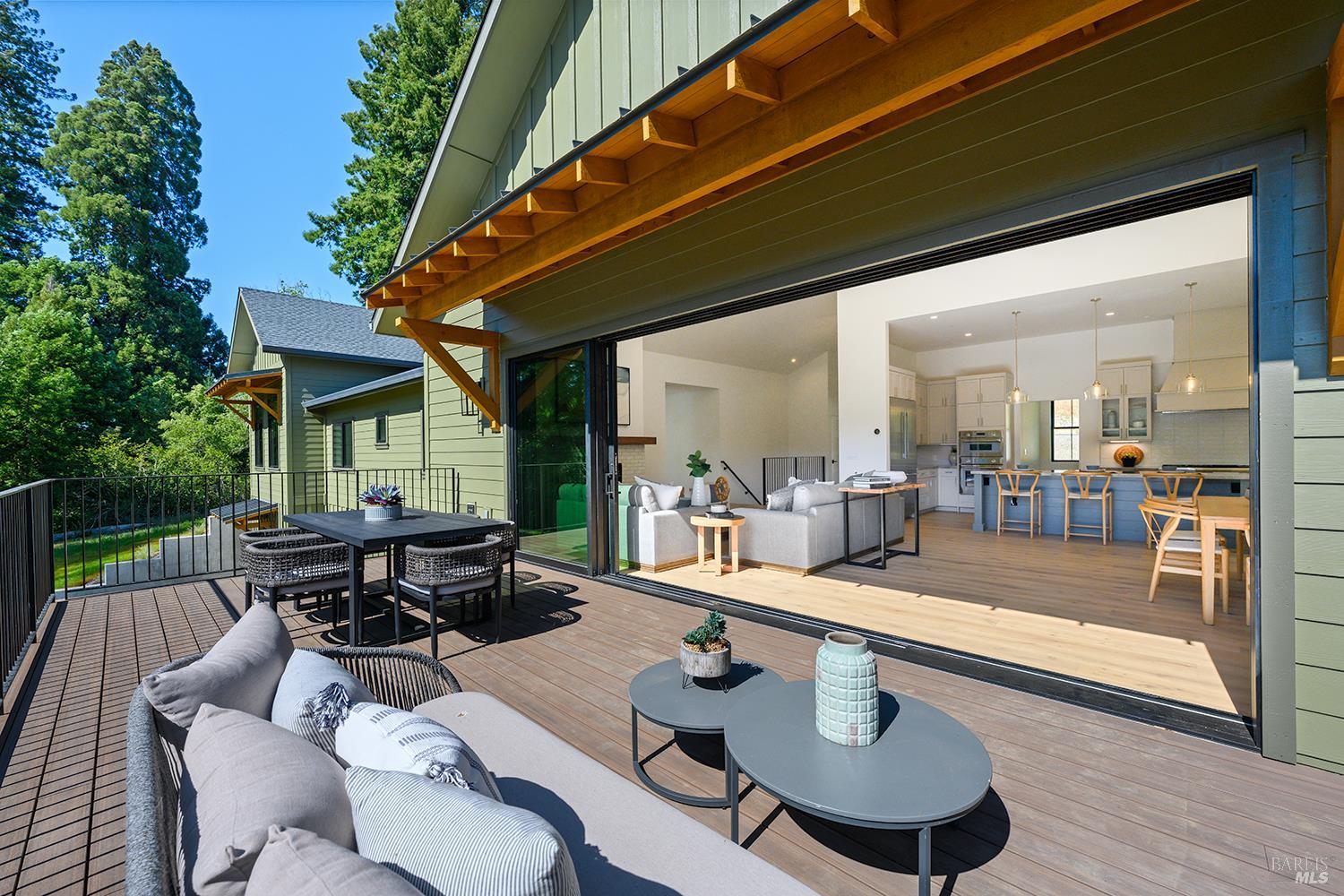 573 Wagnon Road Sebastopol, CA 95472 - Photo 26 of 53 Sliding doors create effortless indoor-outdoor living