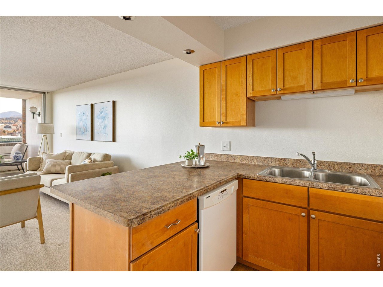 1850 Folsom Street, Unit 503 Boulder, CO 80302 - Photo 9 of 22 a kitchen with a sink cabinets and a window