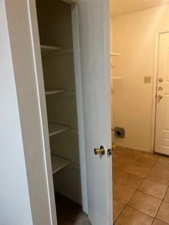 a view of closet area