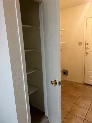 a view of closet area