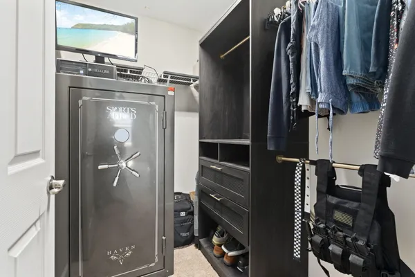 a view of walk in closet