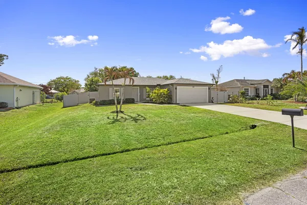 a swimming pool with a yard