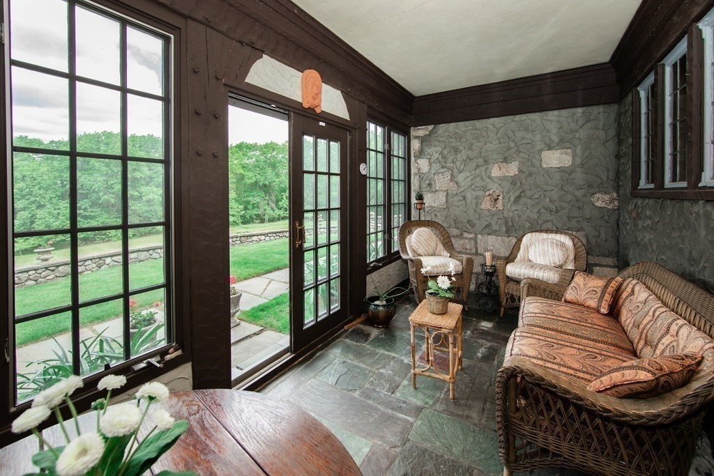 17 Longview Road Reading, MA 01867 - Photo 34 of 42 a living room with furniture and a floor to ceiling window