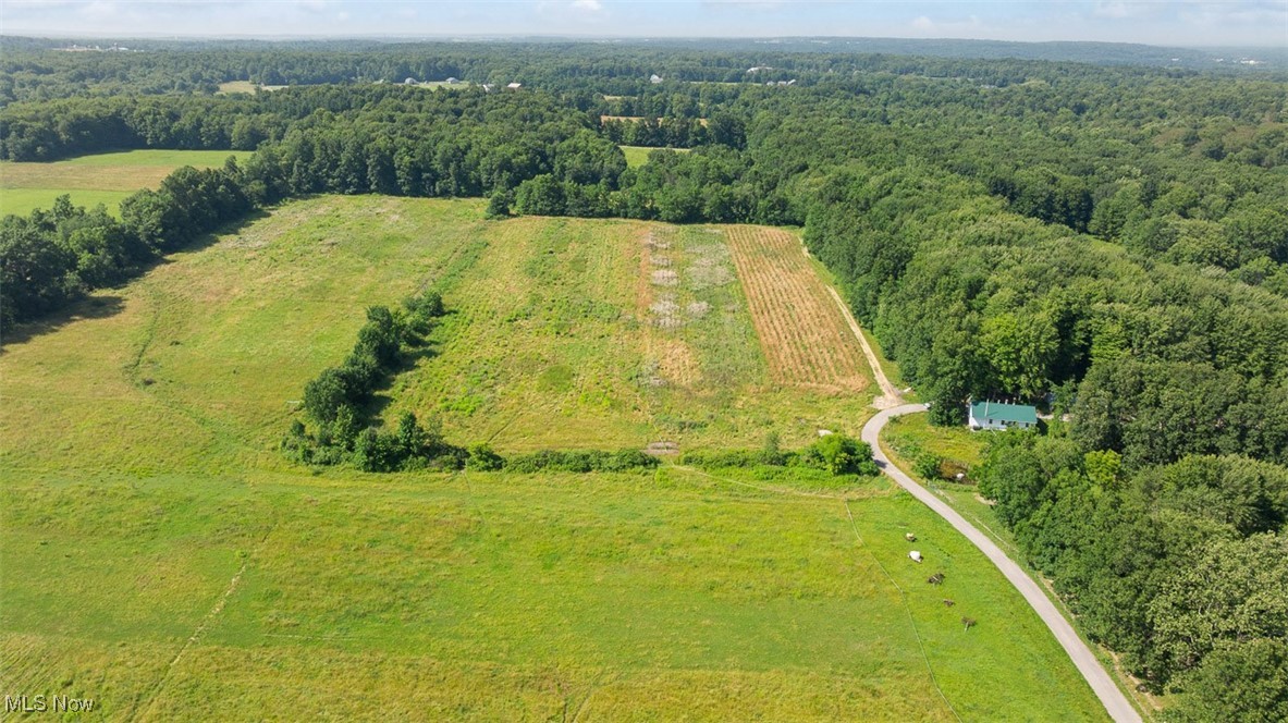 16990 Nash Road Middlefield, OH 44062 - Photo 33 of 45 Aerial view of sparsely populated area featuring a forest