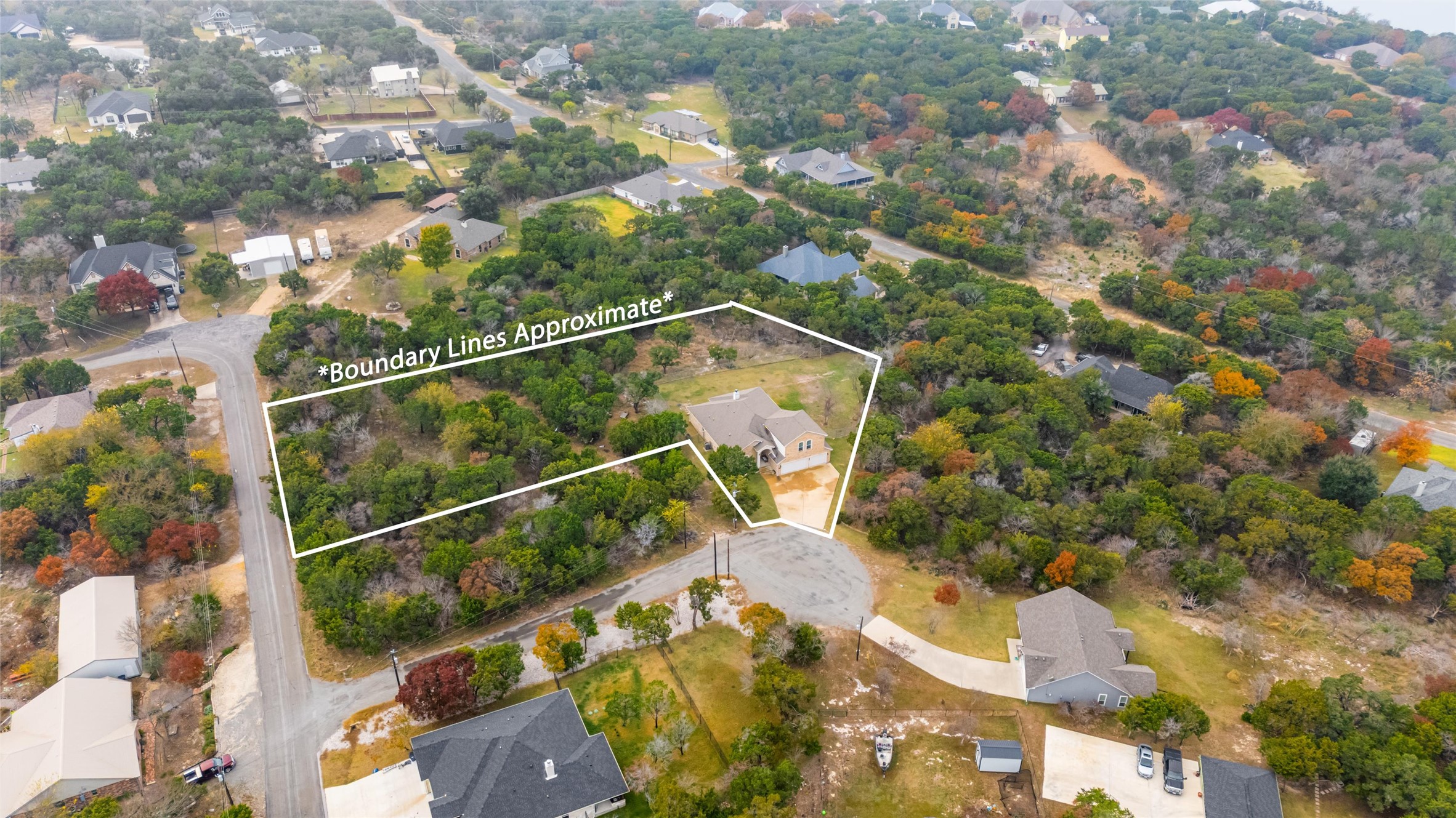 16017 Toby Court Temple, TX 76502 - Photo 28 of 33 Aerial view of residential area featuring property boundaries highlighted