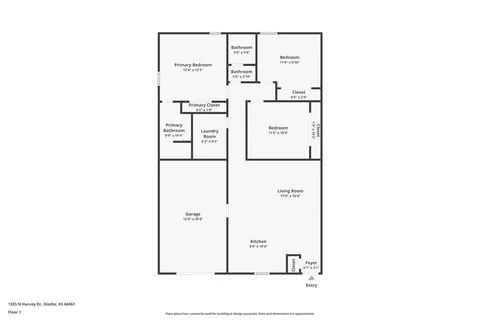 $195,000 | 1325 North Harvey Drive, Olathe, KS 66061