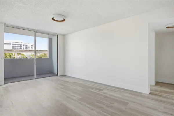 an empty room with window