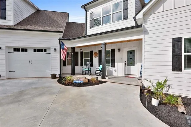 a front view of a house