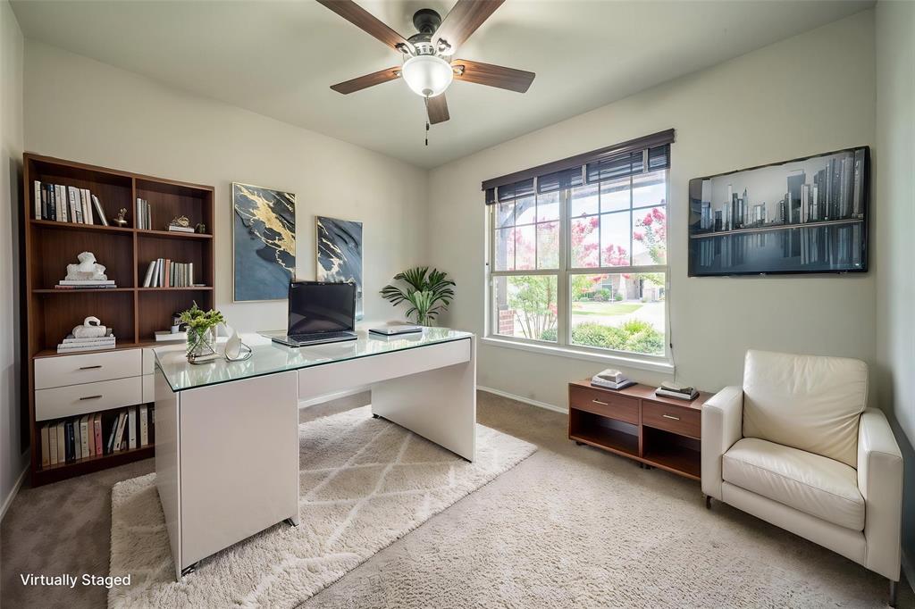 1621 Ranch Trail Road Aubrey, TX 76227 - Photo 20 of 38 Office with french doors