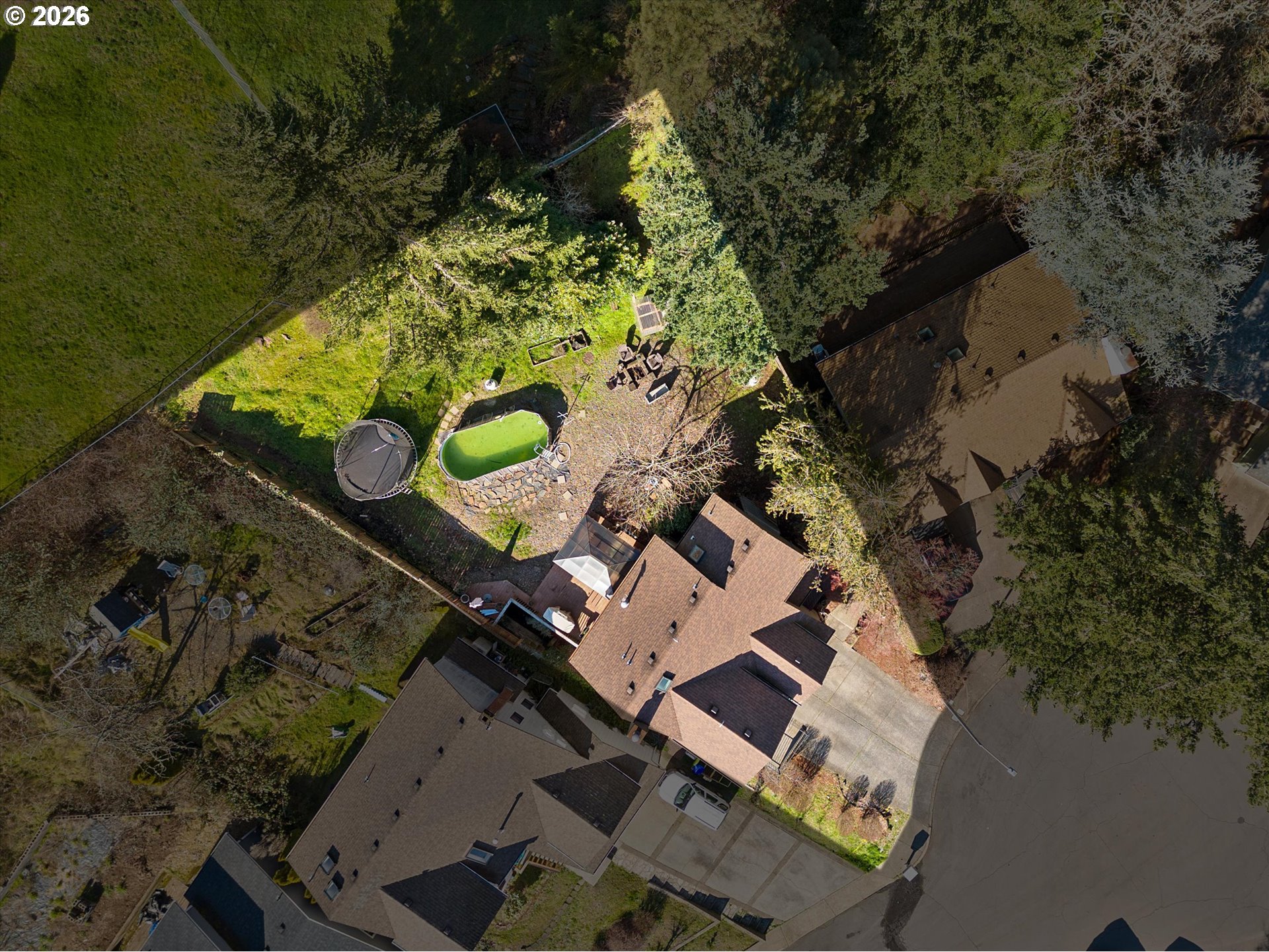 7655 Ridgewood Drive Gladstone, OR 97027 - Photo 23 of 27 an aerial view of a house with a yard