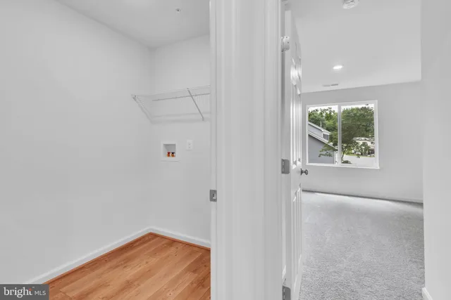 a view of hallway with window