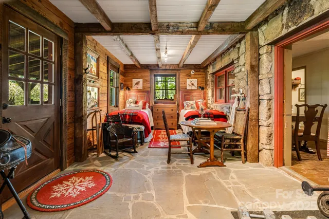 a room with musical instruments