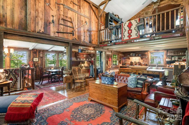 a living room filled with lots of furniture