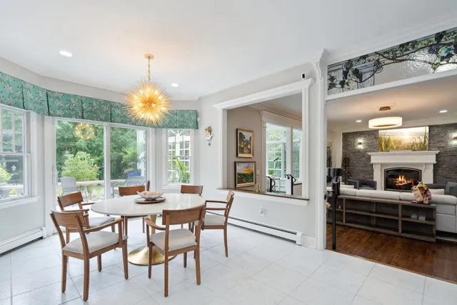 a view of a livingroom with furniture window and outside view