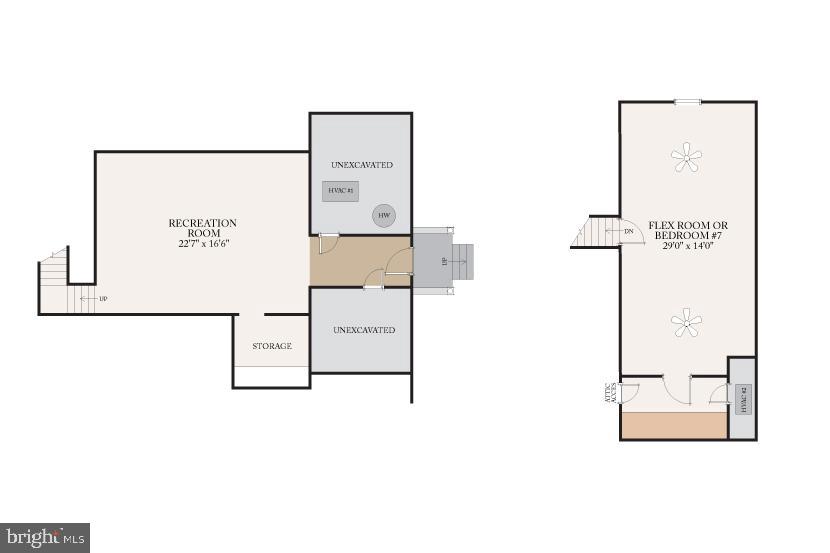 5005 Ridgewood Road Alexandria, VA 22312 - Photo 62 of 77 3rd flr and bsmt plans