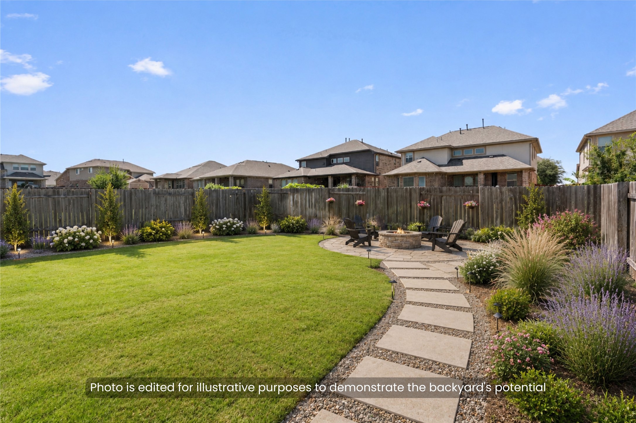 2722 Fortezza Way Round Rock, TX 78665 - Photo 6 of 33 Photo is edited for illustrative purposes to demonstrate the backyard's potential