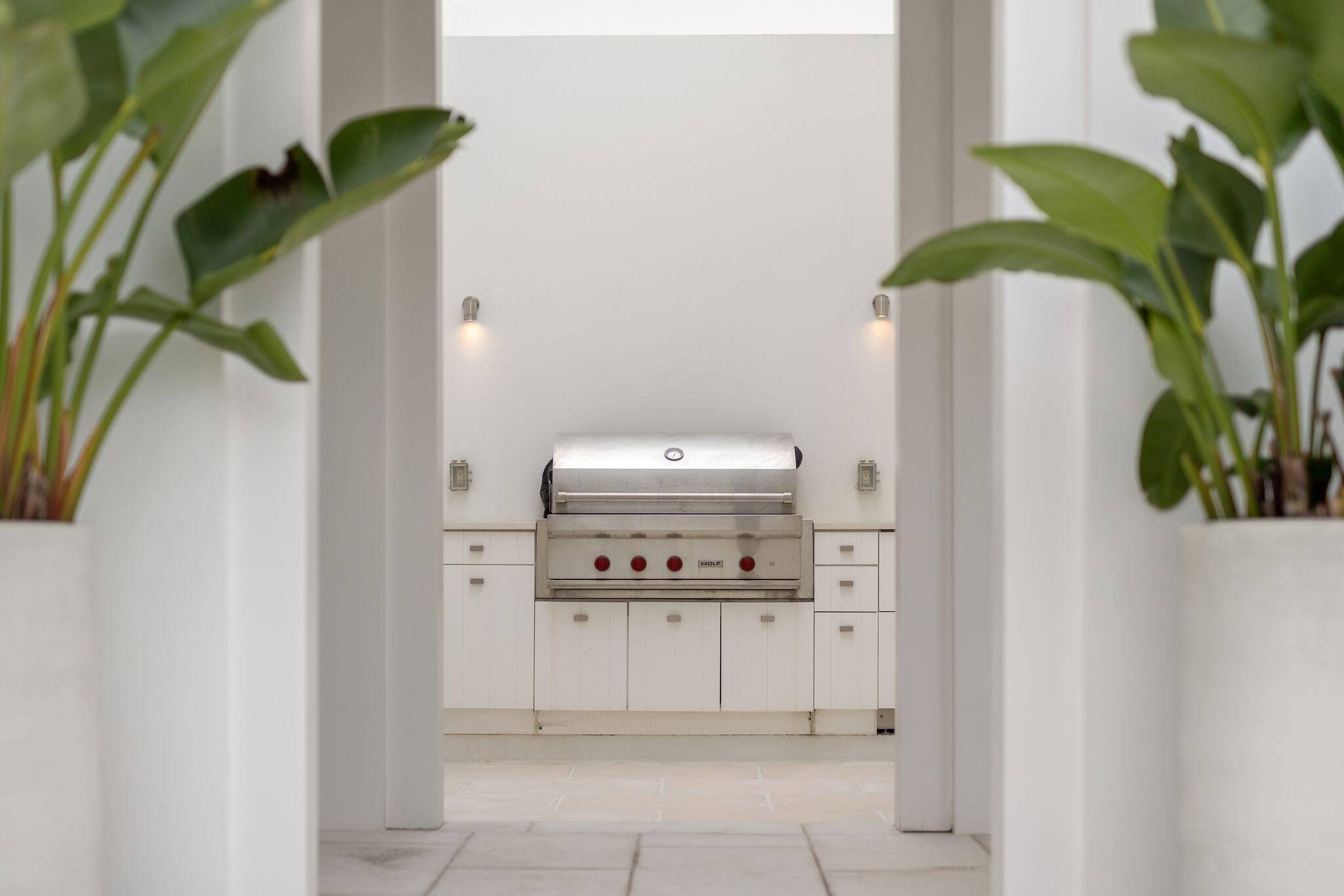 89 Kaiya Avenue Inlet Beach, FL 32461 - Photo 26 of 82 a bathroom with a sink a mirror and a potted plant