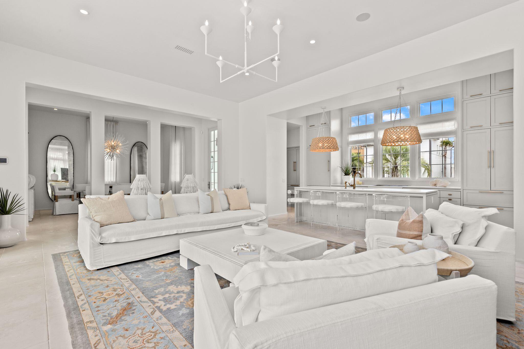 89 Kaiya Avenue Inlet Beach, FL 32461 - Photo 9 of 82 a living room with furniture and a large window