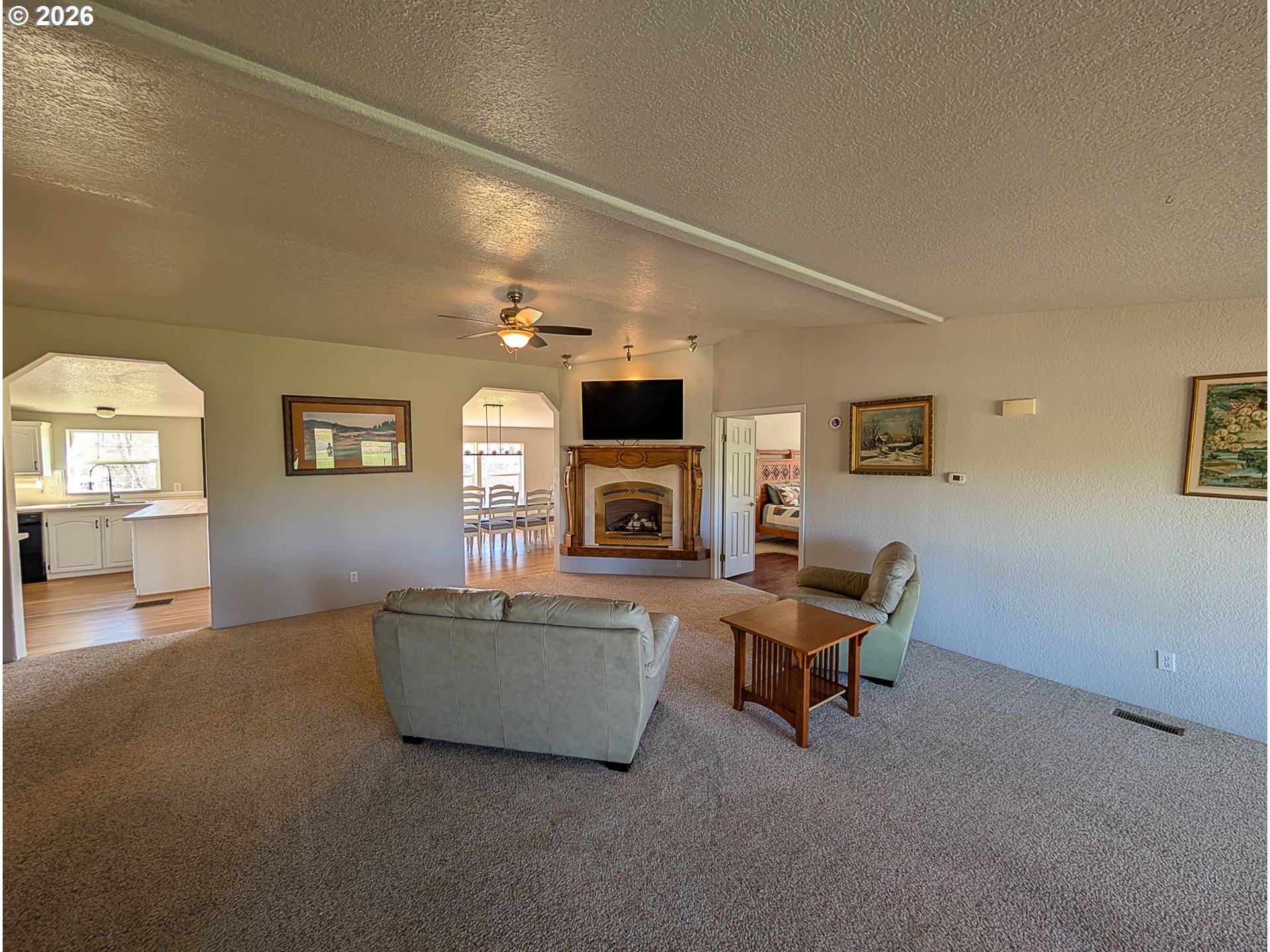 1670 Palmer Street Elgin, OR 97827 - Photo 11 of 41 a living room with furniture and a fireplace